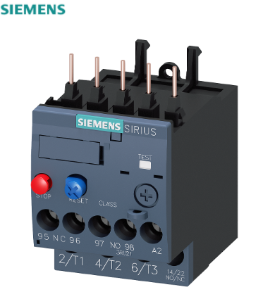 過(guò)載繼電器 0.35...0.50 A 規(guī)格 S00，等級(jí) 10， 用于電機(jī)保護(hù) 用于安裝至接觸器 主電路：螺絲端子 輔助電路：螺絲端子 手動(dòng)自動(dòng)重置