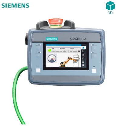 SIMATIC HMI KTP400F Mobile 移動面板 帶集成式確認(rèn)按鈕， 急停開關(guān)， 觸摸