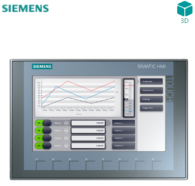 SIMATIC HMI，KTP900 基本版， 精簡面板， 按鍵式/觸摸式操作， 9